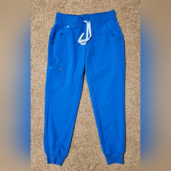 Womens FIGS Vibrant Blue Joggers/Scrubs - Picture 1 of 14